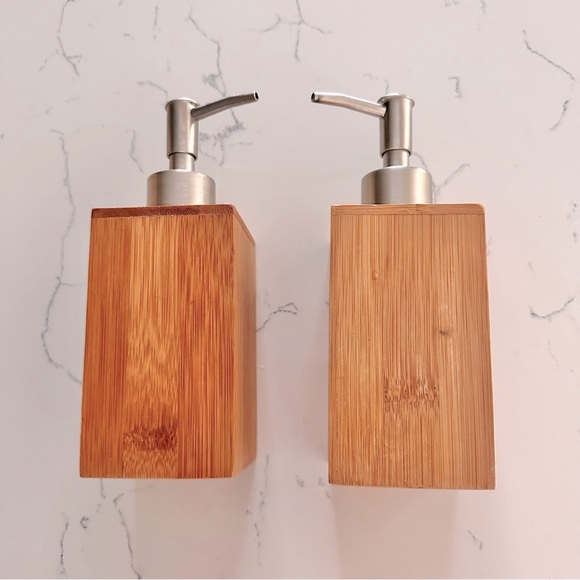 Bamboo Bathroom Accessory Set - Picture 2 of 3